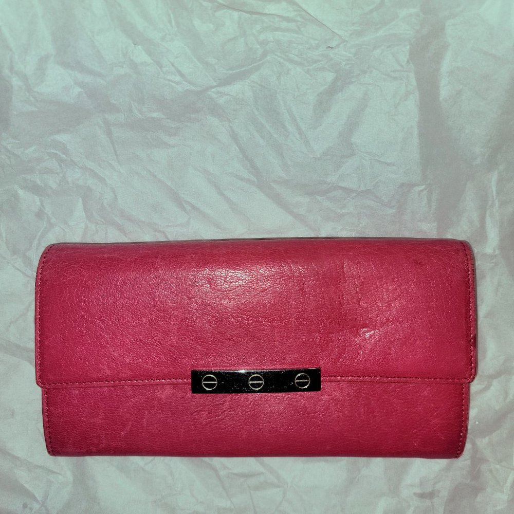 🎉 RARE PINK CARTIER LONG WALLET LOVE COLLECTION